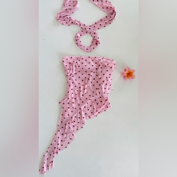 POLKA STRAPLESS TOP - Picture 4 of 5